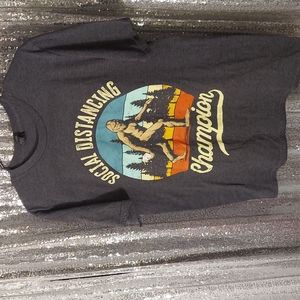 Bigfoot Social Distancing Champion Tshirt size Medium